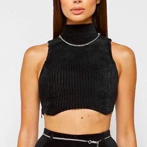 NWT Maniere de Voir MDV Crop Top